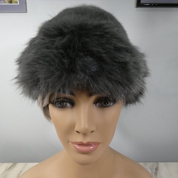 Elegant! Fabulous Fashionable Faux Fur Gray Warm Hat main image 5